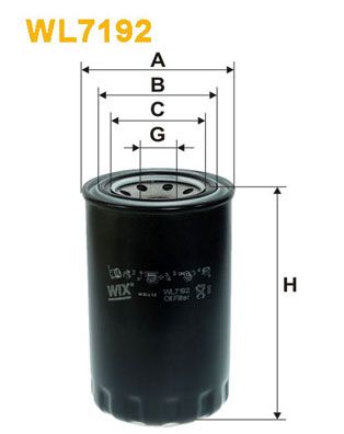 WIX FILTERS Масляный фильтр WL7192